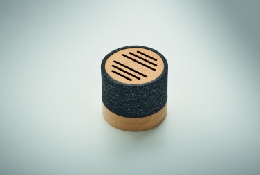 Logo trade promotional merchandise image of: Bamboo RPET wireless speaker